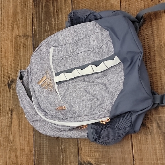 ADIDAS gray rose gold Backpack EXCELLENT!